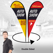 White-label-Double-sided Teardrop Flags-Social-from-4over